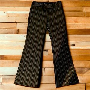 Arden B Pin Strip Women’s Dress Pants Slacks Black Red White Size 2